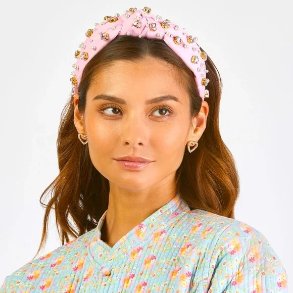 Stoney Clover Lane x Lele Sadoughi Flamingo Headband lele sadoughi X Stoney Clover Lane Headband Flamingo | eBay main image 3